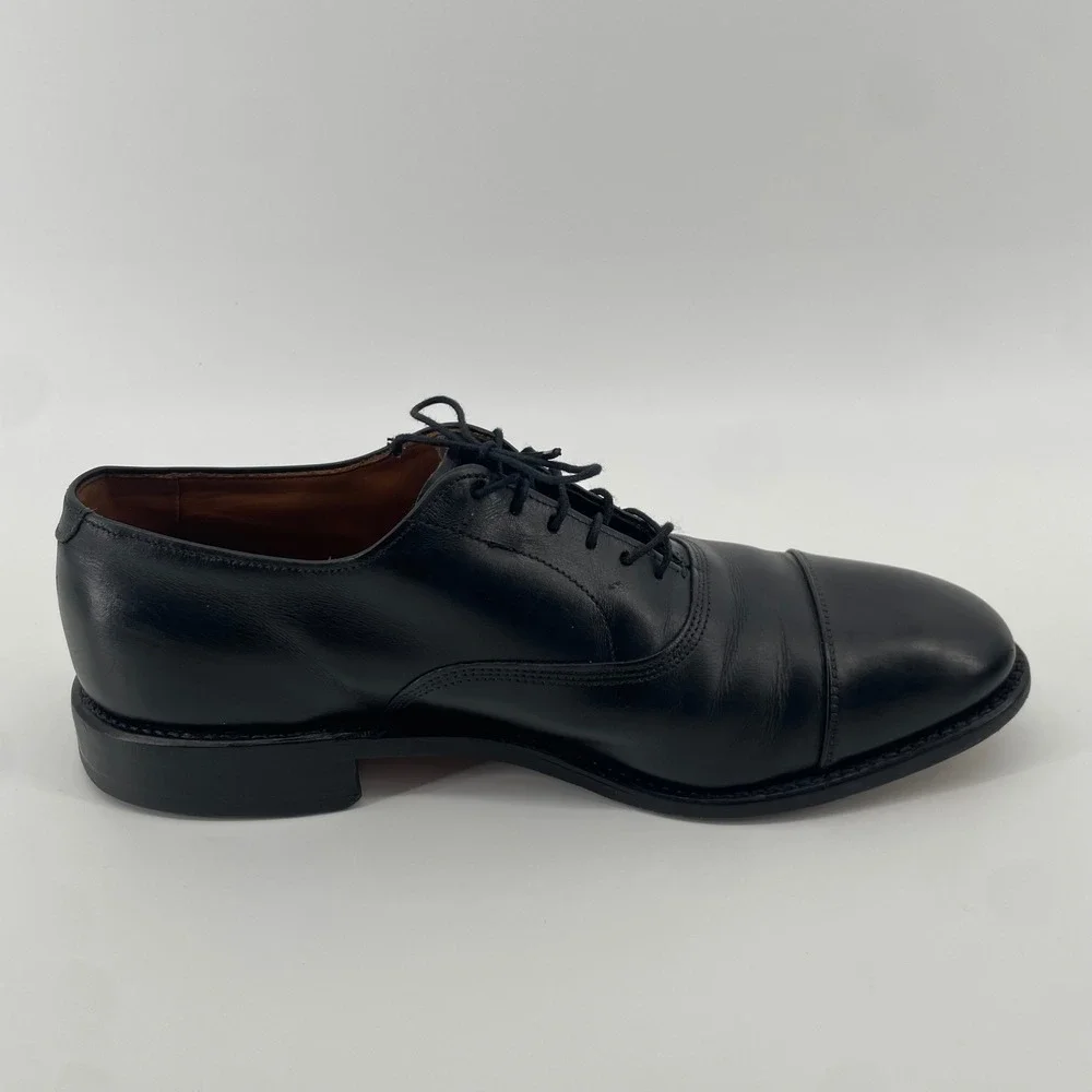 ECCO Cap Toe Oxford Men 8 Black Leather Lace Up Dress Shoes 87298 12